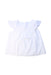 A White Sleeveless Tops from Janie & Jack in size 4T for girl. (Front View)