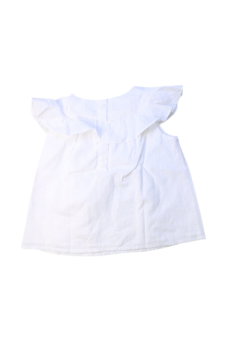 A White Sleeveless Tops from Janie & Jack in size 4T for girl. (Back View)