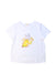 A White Short Sleeve T Shirts from Momonittu in size 4T for girl. (Front View)