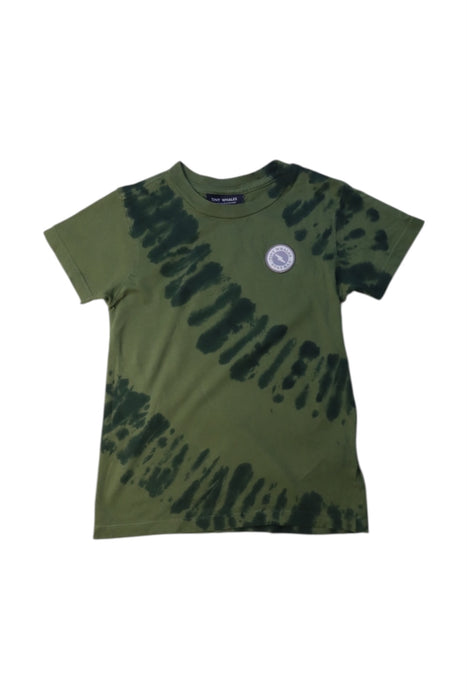 A Green Short Sleeve T Shirts from Tiny Whales in size 5T for boy. (Front View)