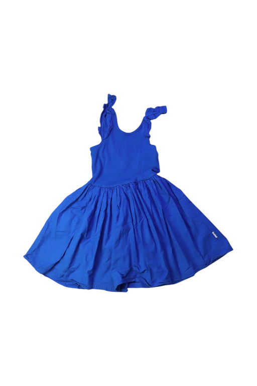 A Blue Sleeveless Dresses from Molo in size 5T for girl. (Front View)