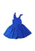 A Blue Sleeveless Dresses from Molo in size 5T for girl. (Front View)