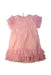 A Pink Short Sleeve Dresses from MiBONBoN in size 6T for girl. (Back View)