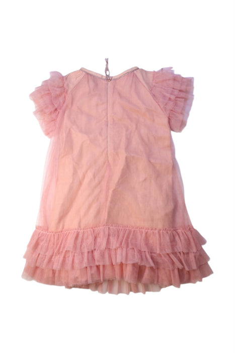 A Pink Short Sleeve Dresses from MiBONBoN in size 6T for girl. (Back View)