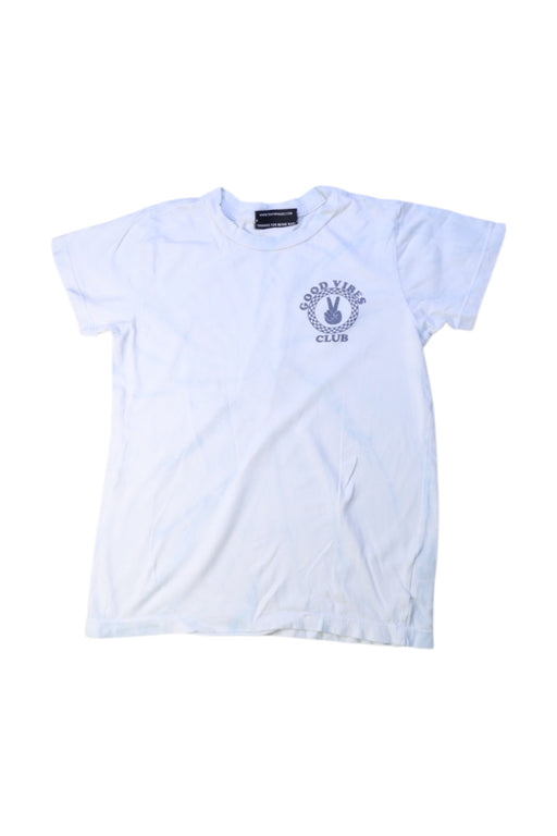 A White Short Sleeve T Shirts from Tiny Whales in size 6T for boy. (Front View)