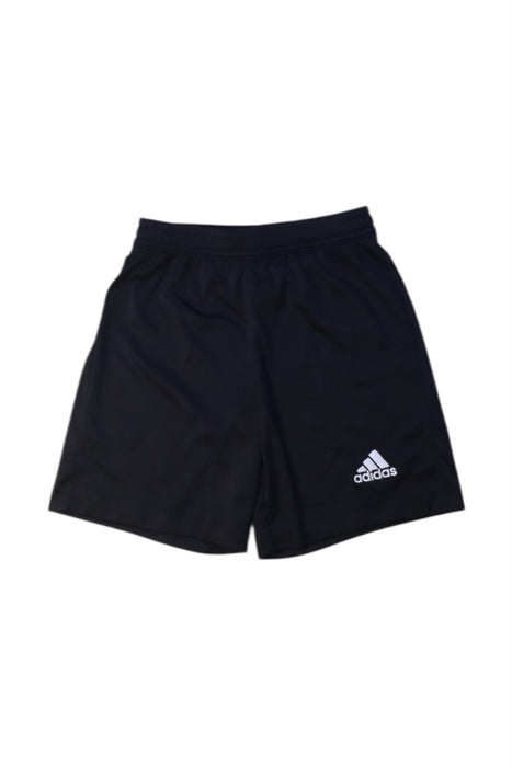 A Black Active Shorts from Adidas in size 7Y for boy. (Front View)
