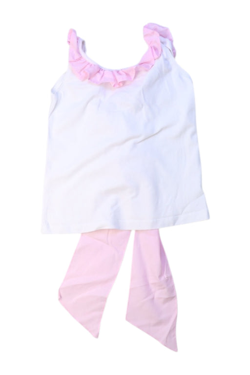 A White Sleeveless Tops from Phi Clothing in size 3T for girl. (Front View)