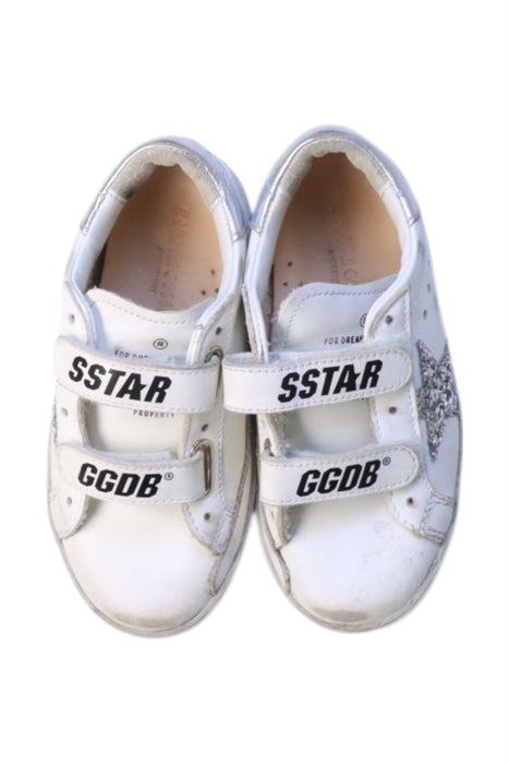 A White Sneakers from Golden Goose in size 4T for neutral. (Back View)