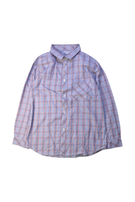 A Blue Long Sleeve Shirts from Rose et Théo in size 8Y for boy. (Front View)