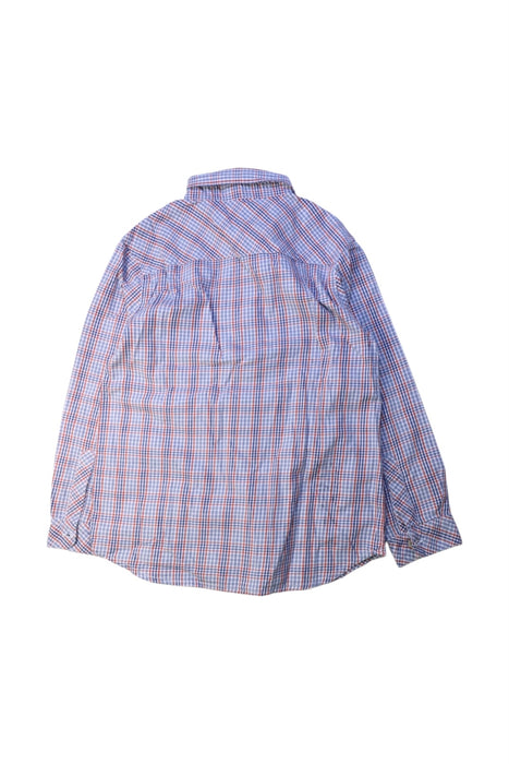 A Blue Long Sleeve Shirts from Rose et Théo in size 8Y for boy. (Back View)