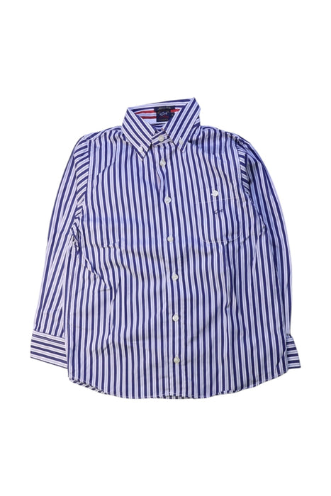 A Blue Long Sleeve Shirts from Paul & Shark in size 6T for boy. (Front View)