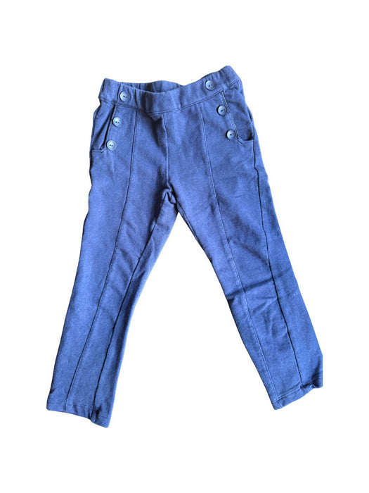 A Blue Casual Pants from Chicco in size 4T for girl. (Front View)