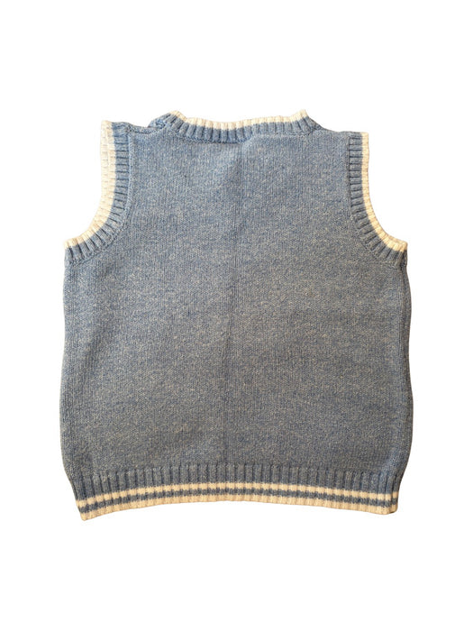 A Blue Sweater Vests from Nautica in size 18-24M for boy. (Back View)