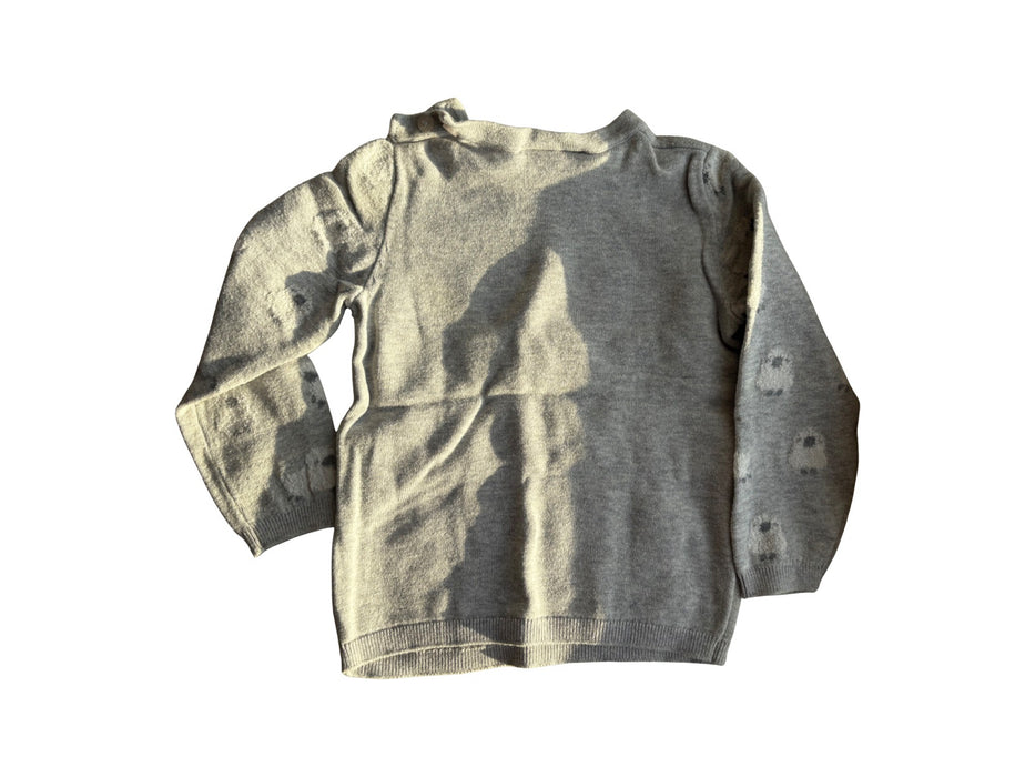 A Grey Knit Sweaters from The Little White Company in size 12-18M for neutral. (Back View)