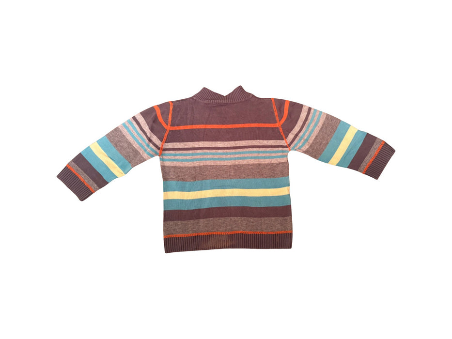 A Blue Buttoned Sweatshirts from Sprout in size 2T for boy. (Back View)