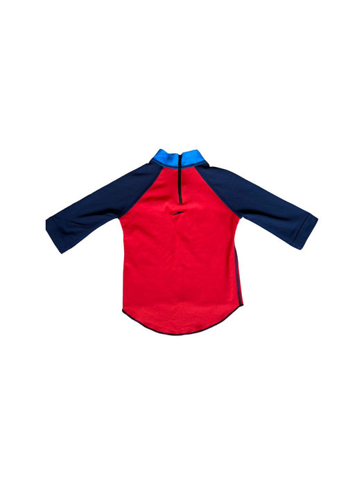 A Red Rash Guards from Speedo in size 2T for boy. (Back View)