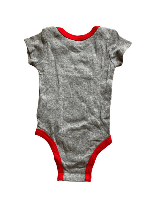 A Grey Short Sleeve Bodysuits from Nike in size 3-6M for boy. (Back View)