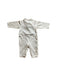 A Grey Long Sleeve Jumpsuits from Chickeeduck in size 12-18M for boy. (Back View)