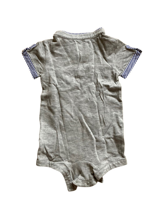 A Grey Short Sleeve Rompers from Ferrari in size 3-6M for boy. (Back View)