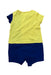 A Yellow Short Sleeve Rompers from Ferrari in size 3-6M for boy. (Back View)