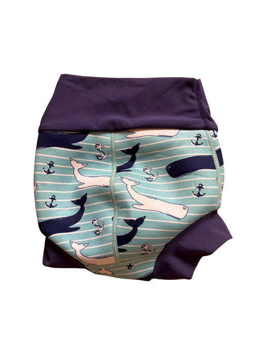 A Navy Swim Shorts from Splash About in size 6-12M for boy. (Back View)