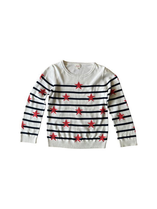 A White Knit Sweaters from Seed in size 9Y for neutral. (Front View)