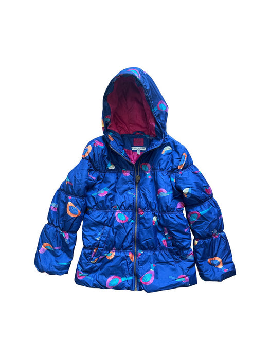A Blue Puffer/Quilted Coats & Outerwear from Joules in size 9Y for girl. (Front View)