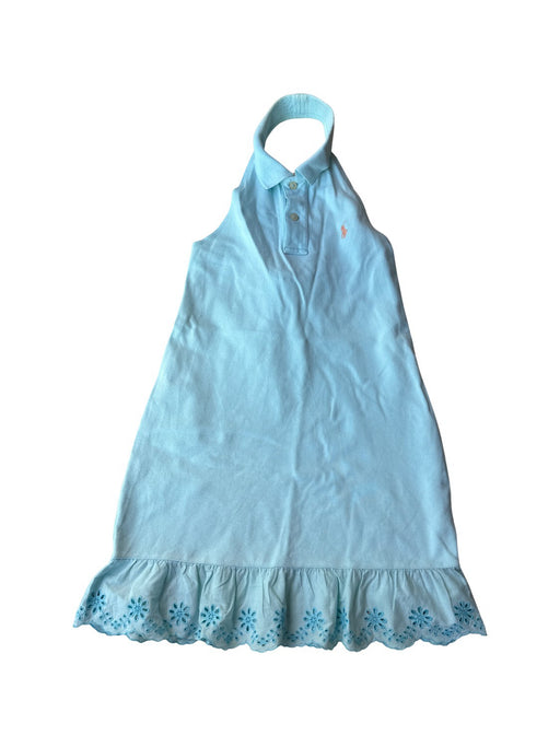 A Blue Sleeveless Dresses from Ralph Lauren in size 8Y for girl. (Front View)