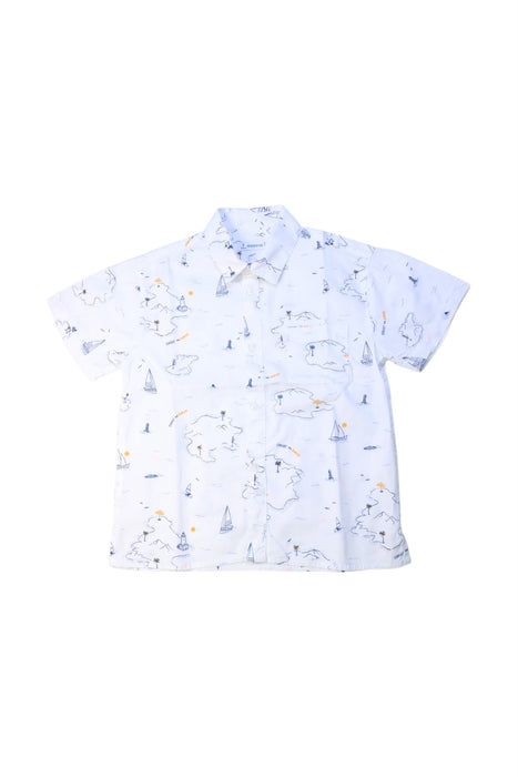 A White Short Sleeve Shirts from Mayoral in size 3T for boy. (Front View)