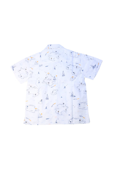 A White Short Sleeve Shirts from Mayoral in size 3T for boy. (Back View)