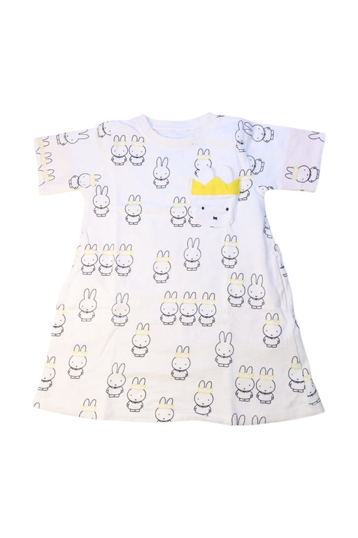 A White Short Sleeve Dresses from Graniph in size 18-24M for girl. (Front View)