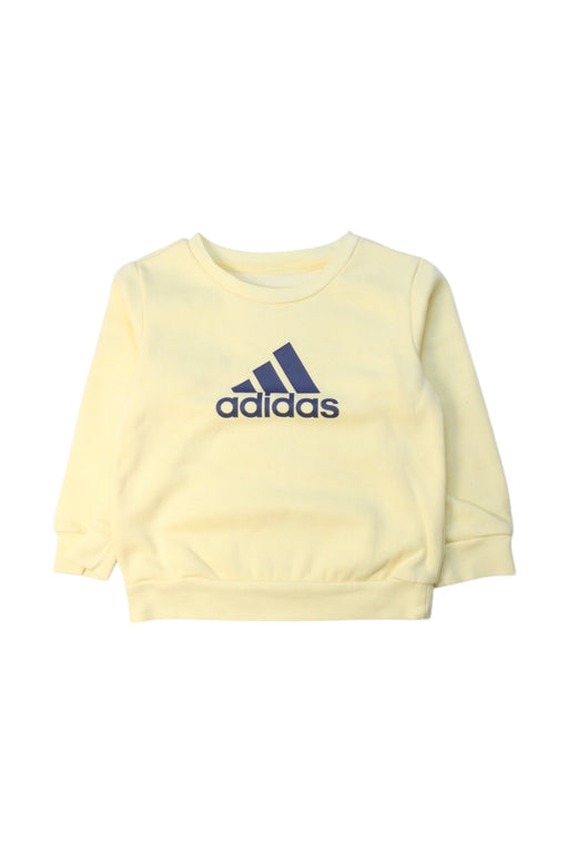 A Yellow Crewneck Sweatshirts from Adidas in size 18-24M for girl. (Front View)