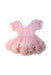 A Pink Short Sleeve Dresses from Dolly by Le Petit Tom in size 4T for girl. (Back View)