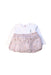 A White Dress Sets from Petit Main in size 18-24M for girl. (Front View)