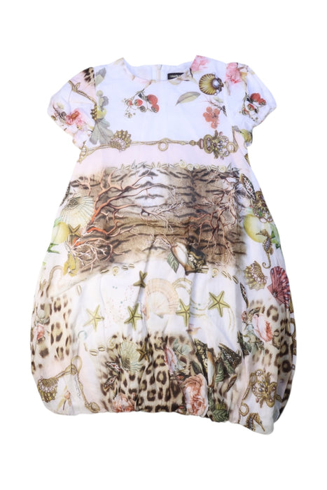 A Multicolour Short Sleeve Dresses from Roberto Cavalli in size 8Y for girl. (Front View)