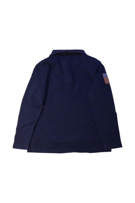 A Navy Long Sleeve Polos from Polo Ralph Lauren in size 4T for boy. (Back View)