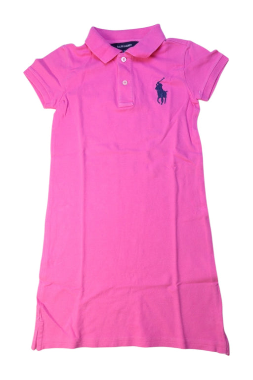 A Pink Short Sleeve Dresses from Ralph Lauren in size 6T for girl. (Front View)