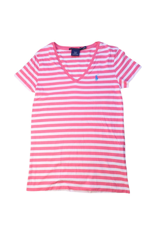 A Pink Short Sleeve T Shirts from Ralph Lauren in size 14Y for girl. (Front View)