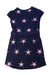 A Navy Short Sleeve Dresses from Converse in size 6T for girl. (Front View)