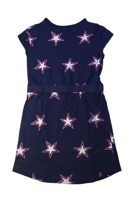 A Navy Short Sleeve Dresses from Converse in size 6T for girl. (Back View)