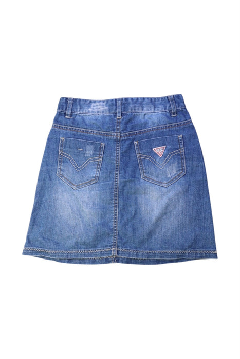 A Blue Mid Skirts from Guess in size 6T for girl. (Back View)
