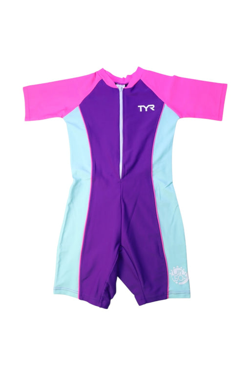 A Multicolour Rash Guards from TYR in size 6T for girl. (Front View)
