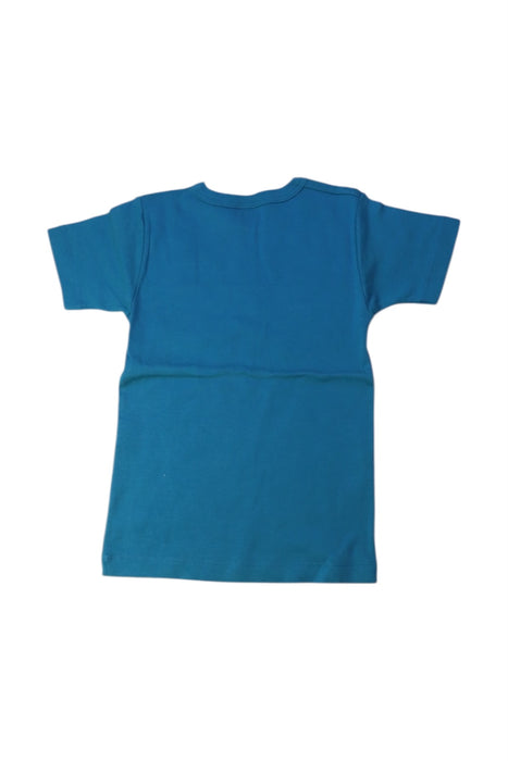 A Teal Short Sleeve T Shirts from Petit Bateau in size 6T for boy. (Back View)