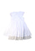 A White Sleeveless Dresses from Petit Bateau in size 8Y for girl. (Back View)