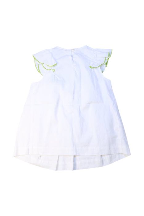 A White Sleeveless Dresses from Jacadi in size 8Y for girl. (Back View)