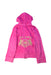 A Pink Zippered Sweatshirts from Juicy Couture in size 6T for girl. (Back View)
