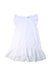 A White Sleeveless Dresses from Little Jepe in size 8Y for girl. (Front View)