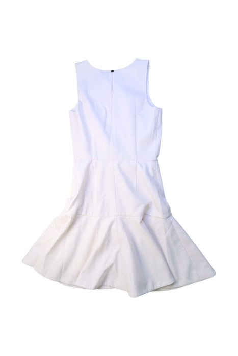 A White Sleeveless Dresses from Armani in size 14Y for girl. (Back View)
