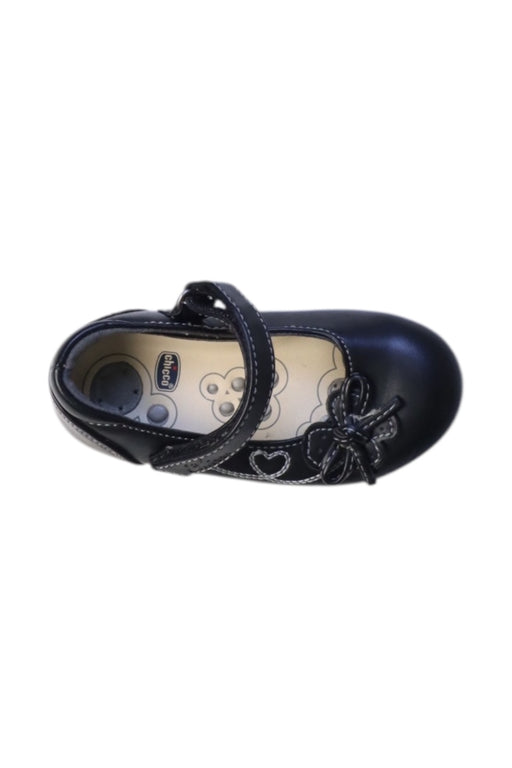 A Black Flats from Chicco in size 18-24M for girl. (Front View)