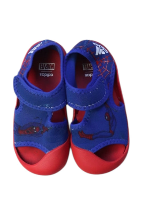 A Blue Aqua Shoes from Adidas in size 3T for boy. (Back View)